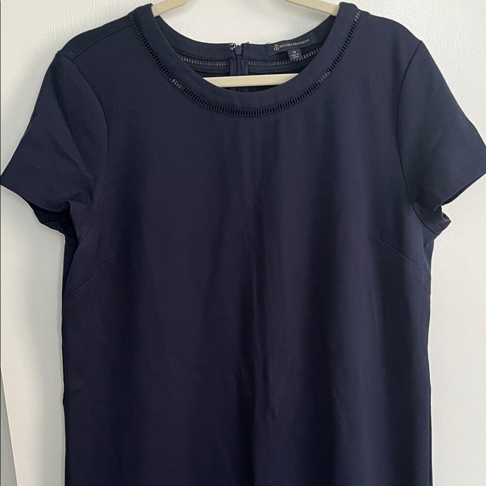 Brooks Brothers Navy Short Sleeve Dress